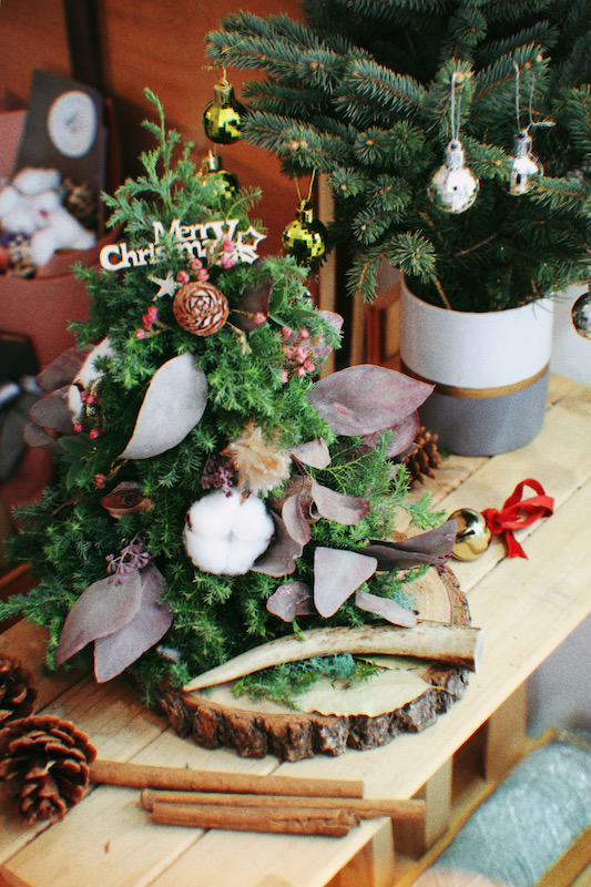 聖誕課程～古董鹿角桌上型聖誕樹擺設🎄