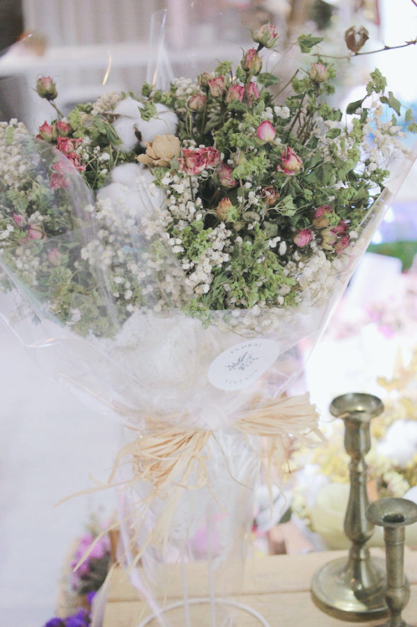 法式蕾絲透明包裝花束