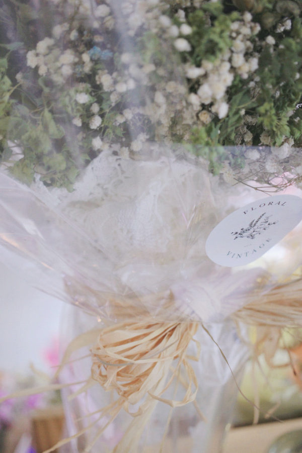 法式蕾絲透明包裝花束